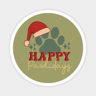 Happy Pawlidays Magnet